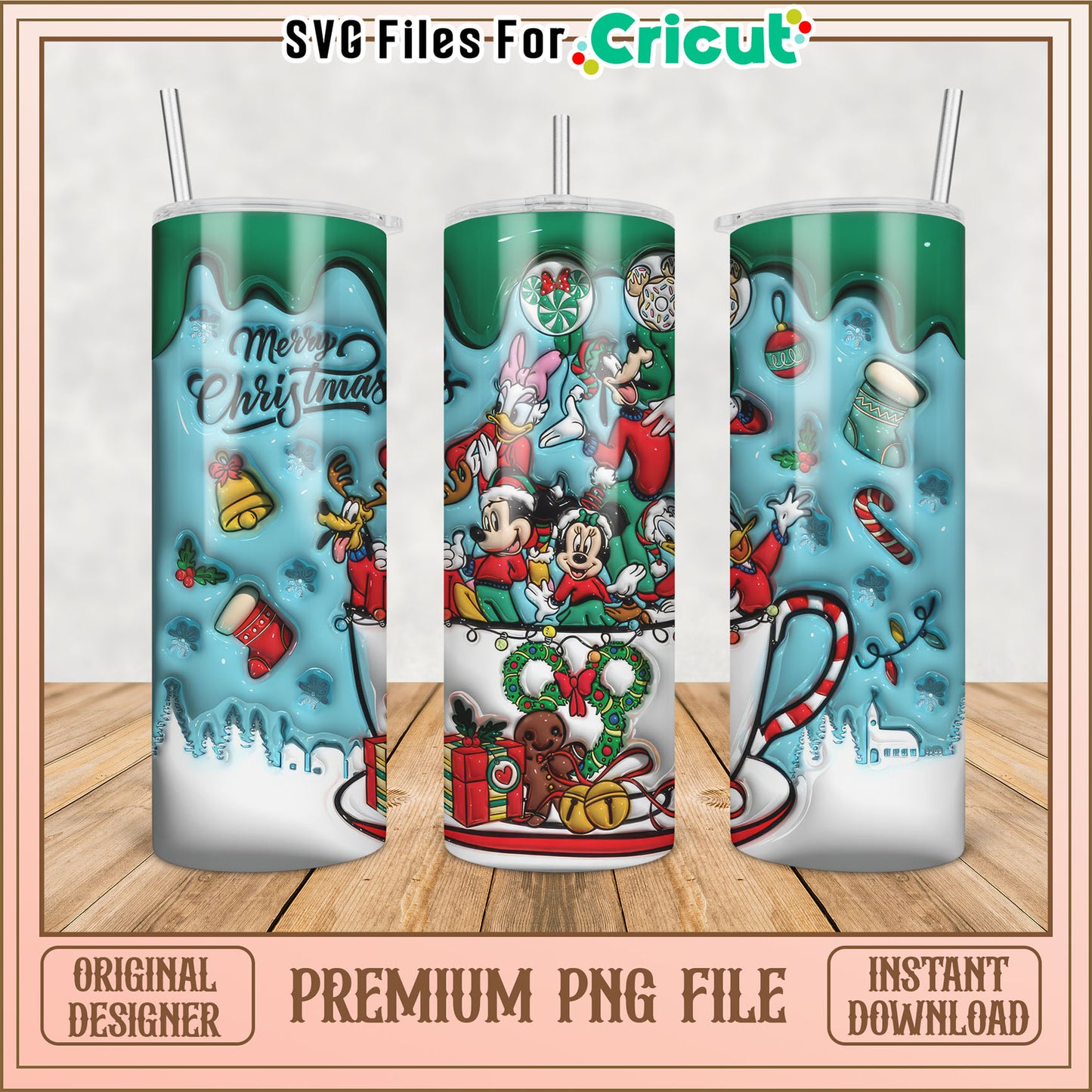 Christmas Mickey Mouse PNG Sublimation