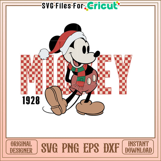 Christmas Mickey Mouse SVG