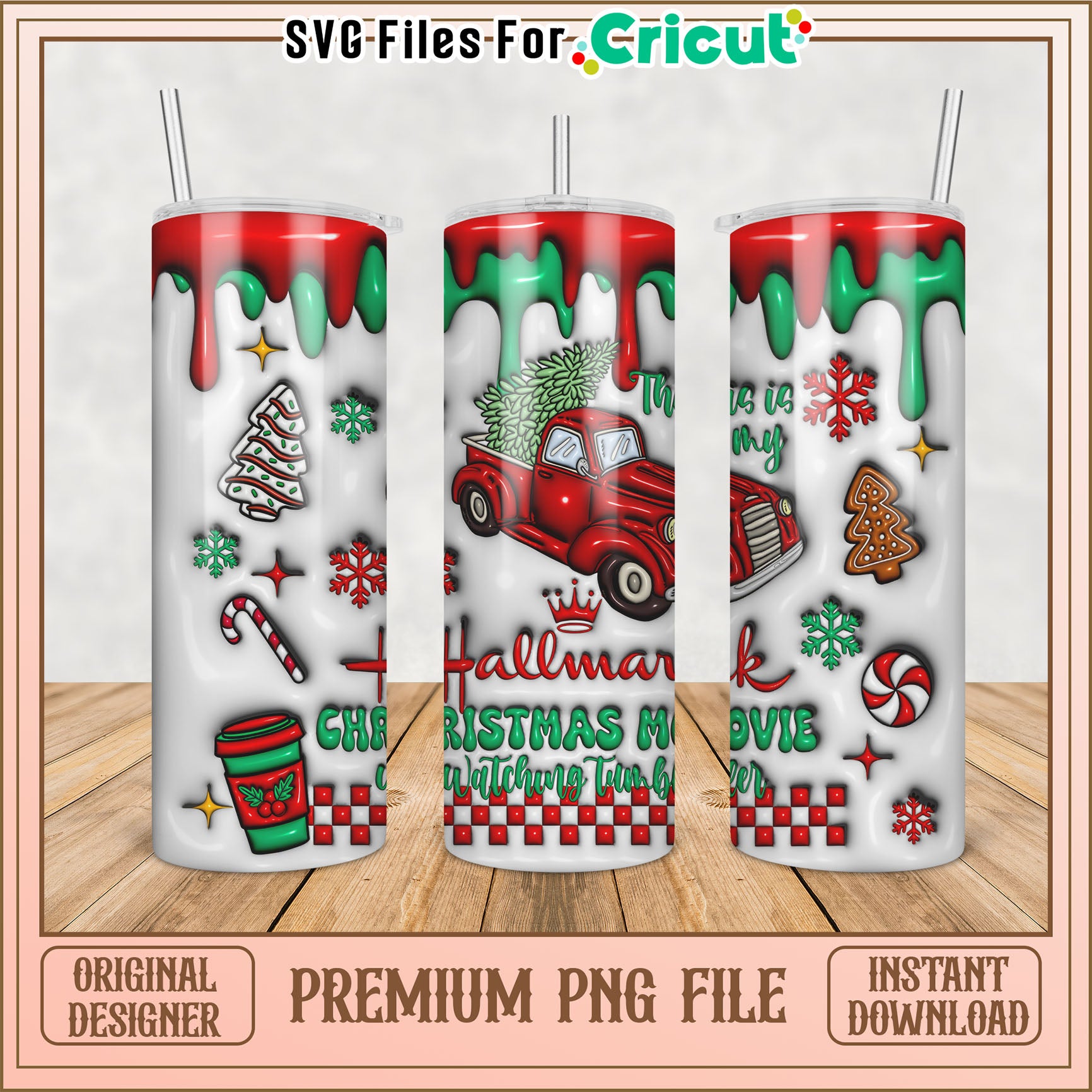 Christmas Movie PNG Sublimation Design