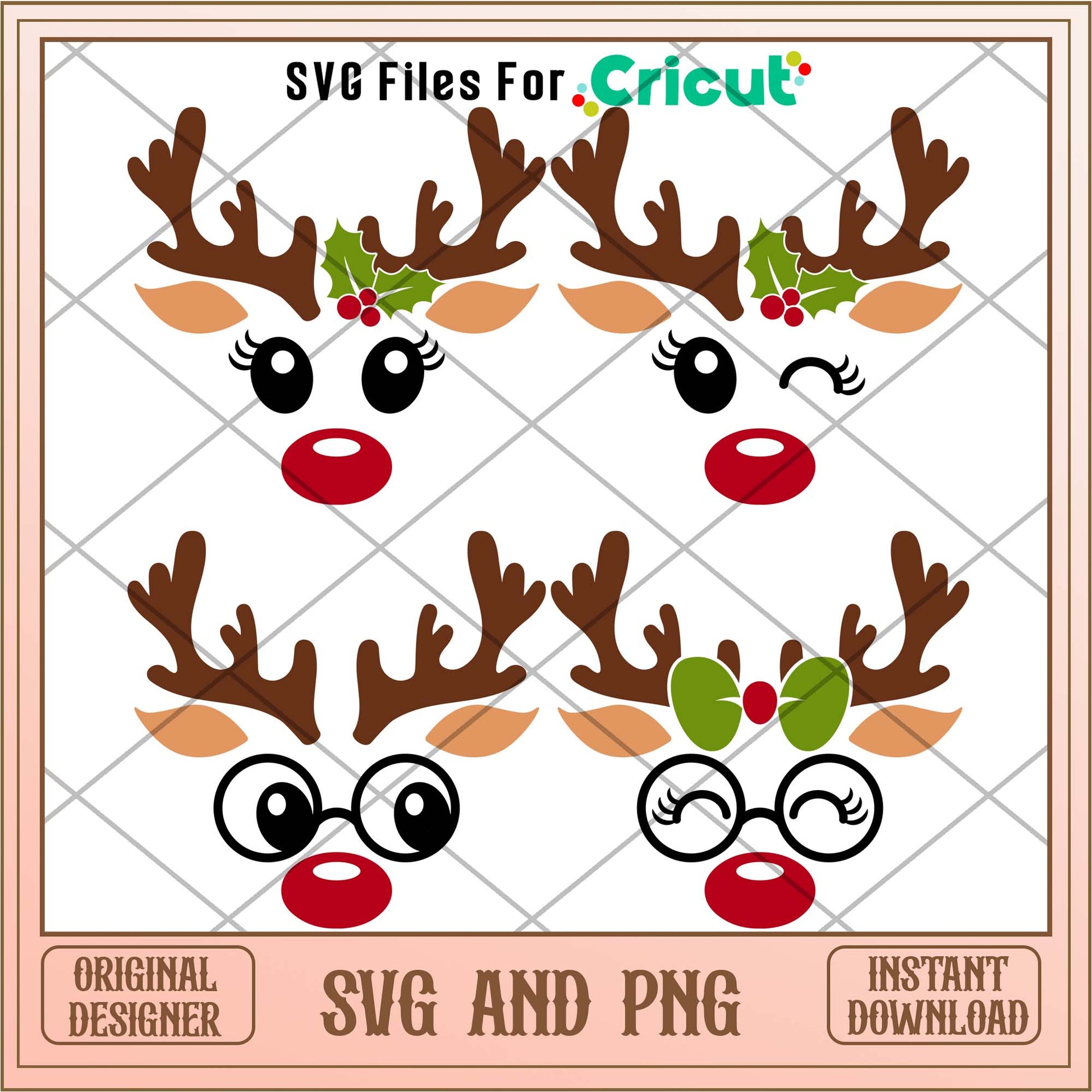 Christmas Reindeer bundle, Christmas day svg - Svgfileforcricut