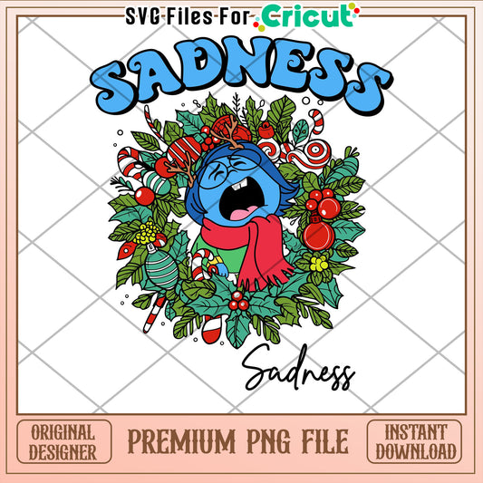 Christmas Sadness PNG Cricut File