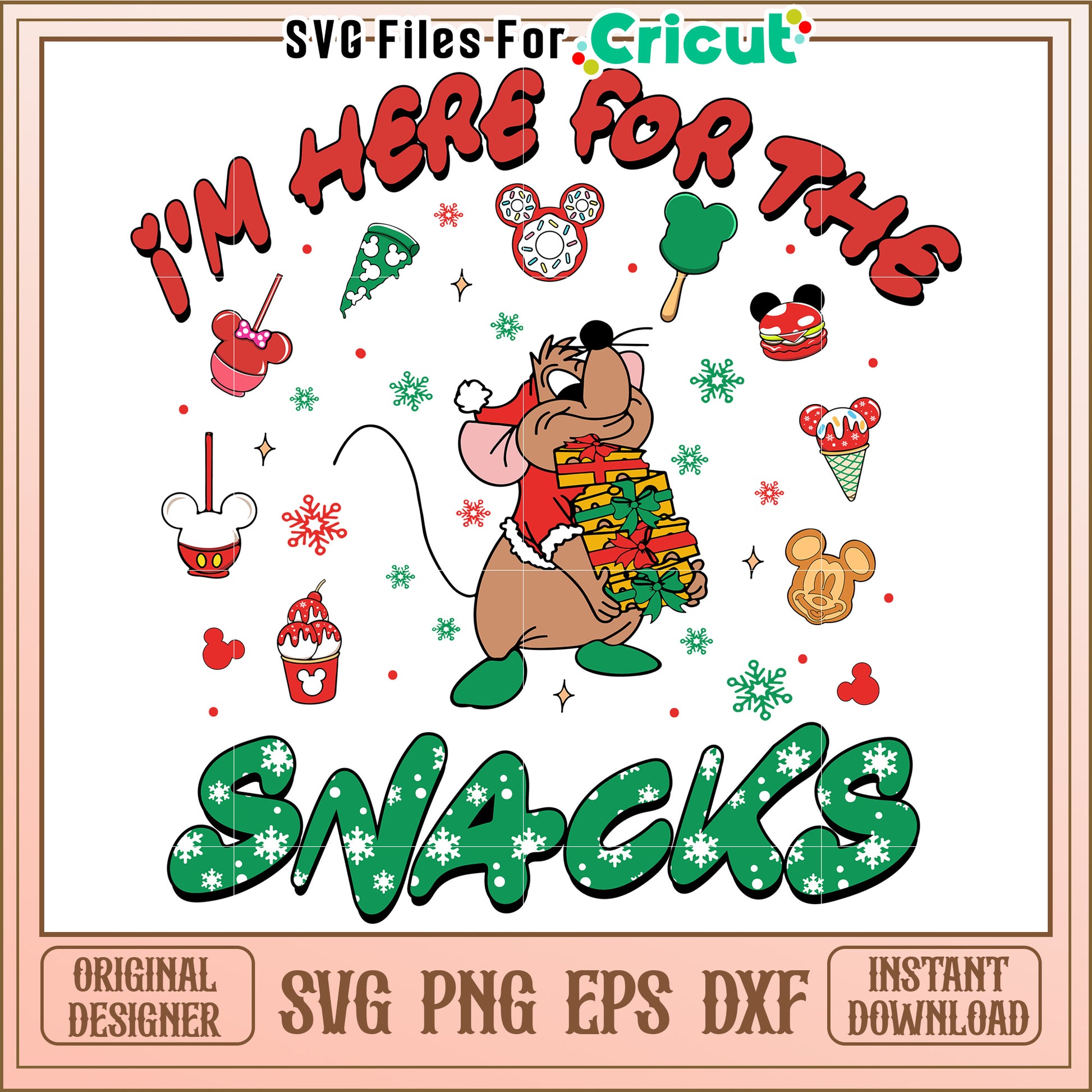 Christmas Snacks SVG Design Download