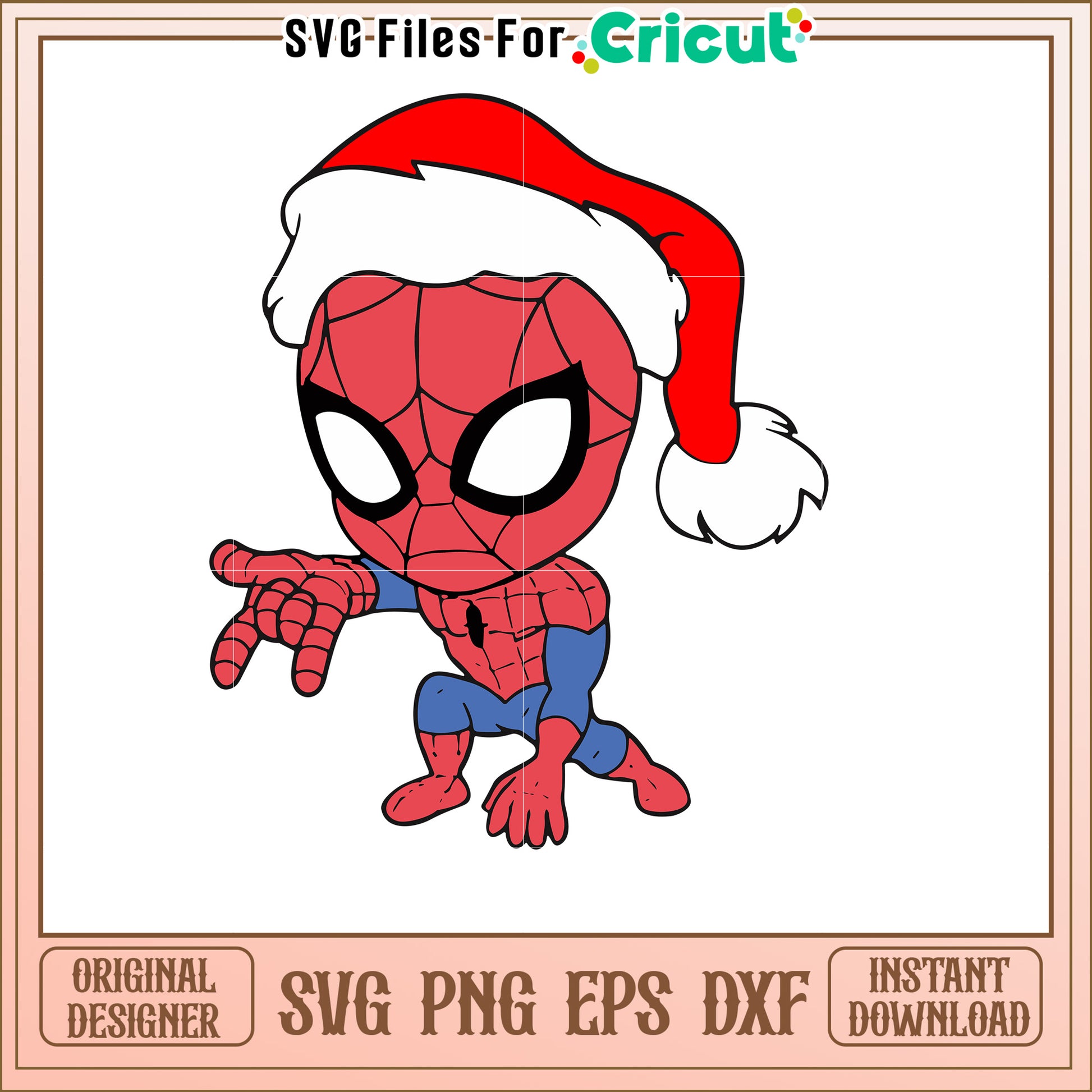 Christmas Spider-Man SVG