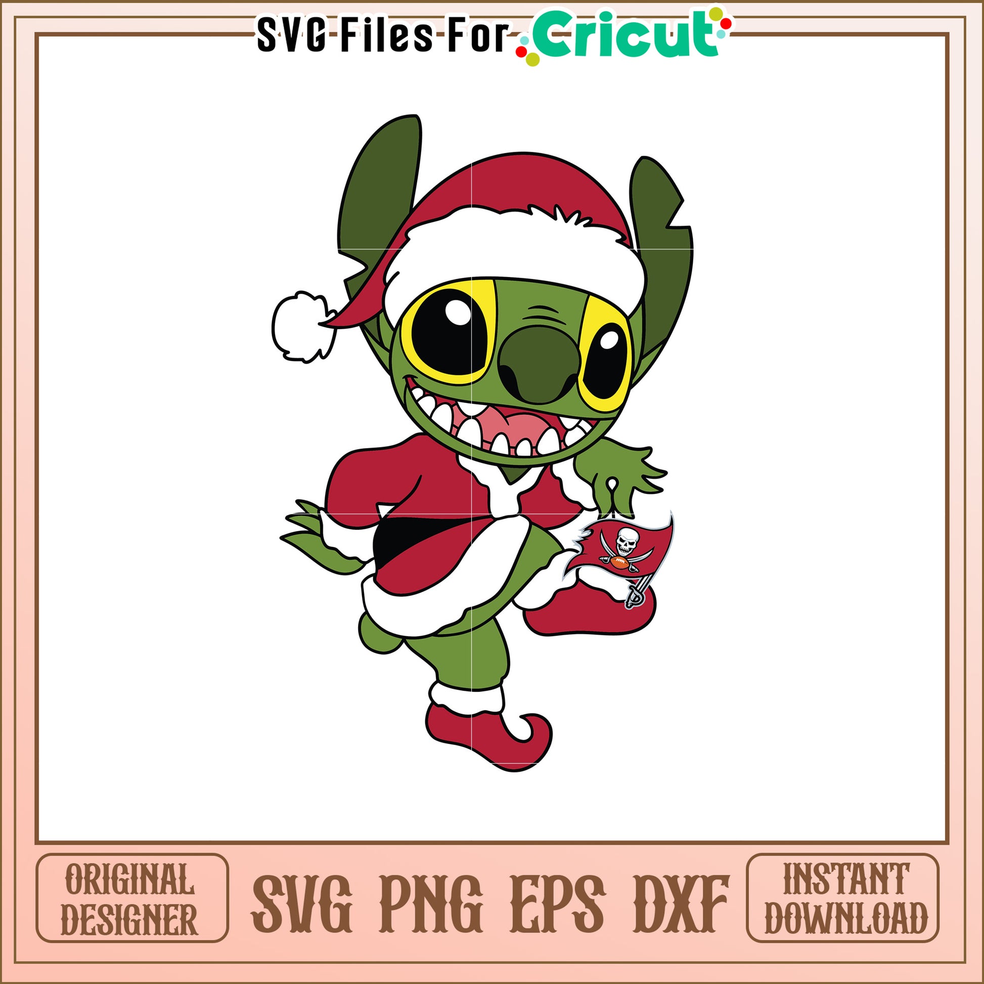 Christmas Stitch SVG Buccaneers Design