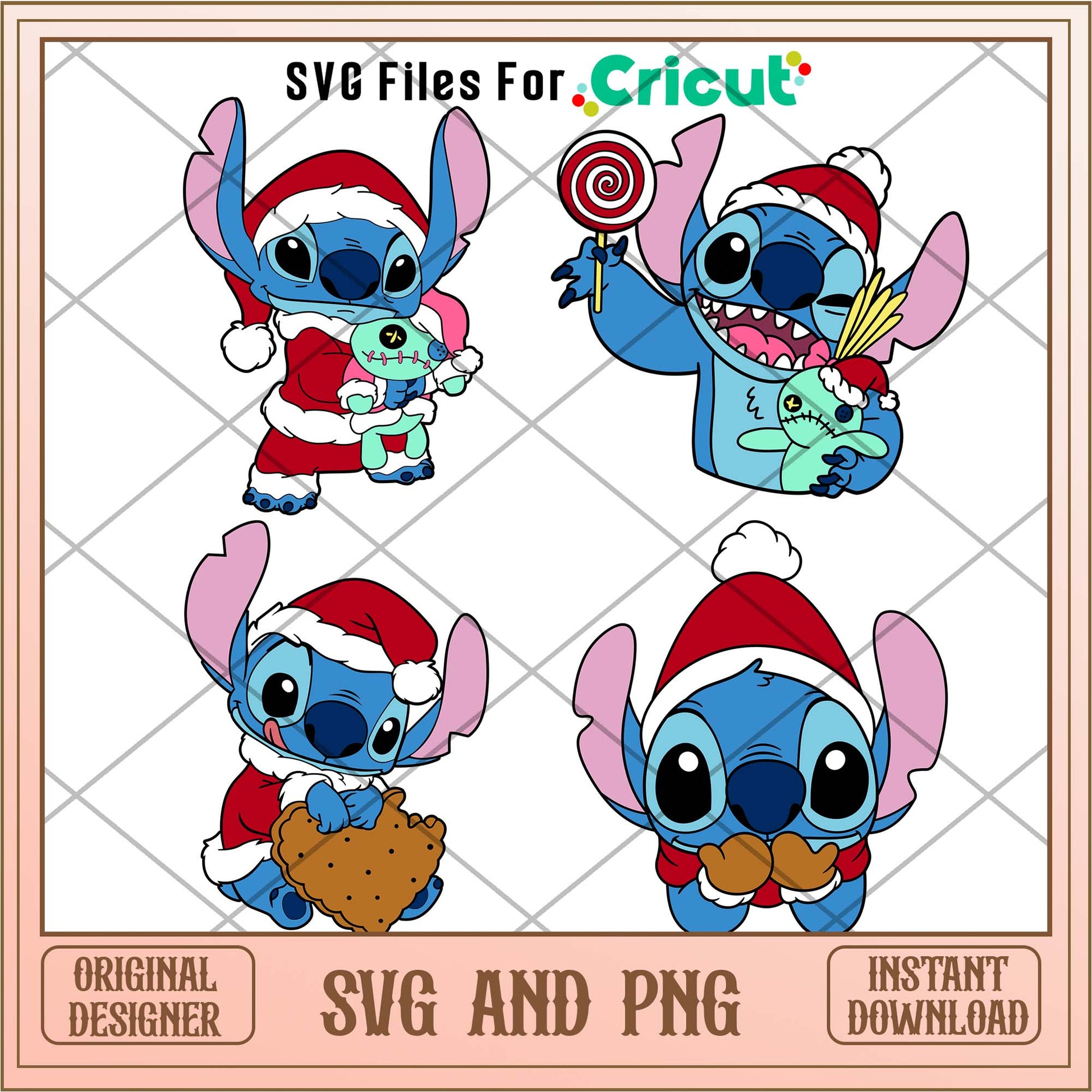 Disney Christmas Stitch svg bundle ver 2