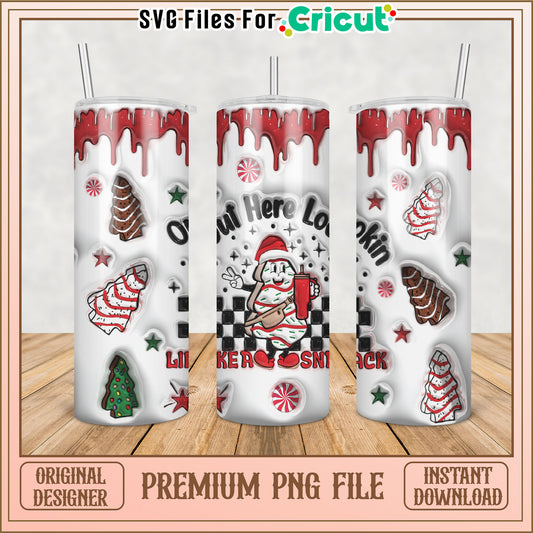 Christmas Tumbler PNG Sublimation