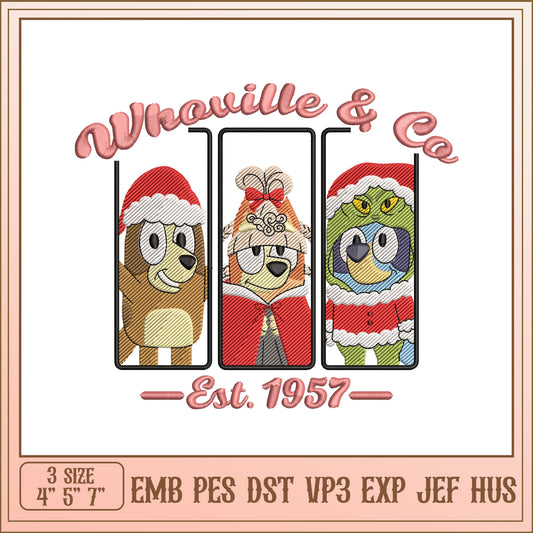 Christmas Whoville Embroidery Design