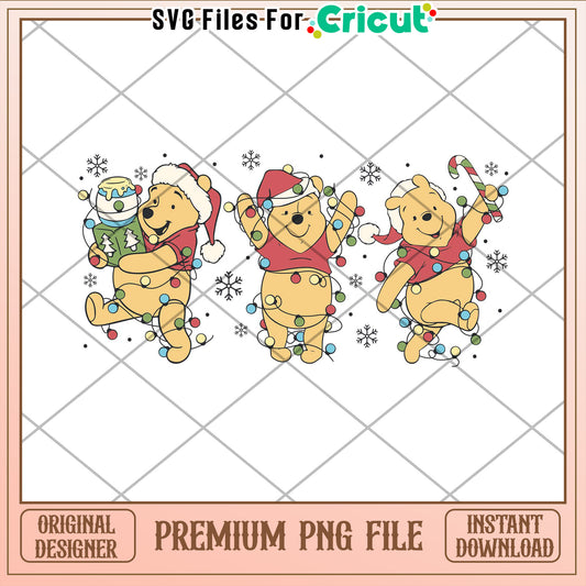 Christmas Winnie the Pooh PNG