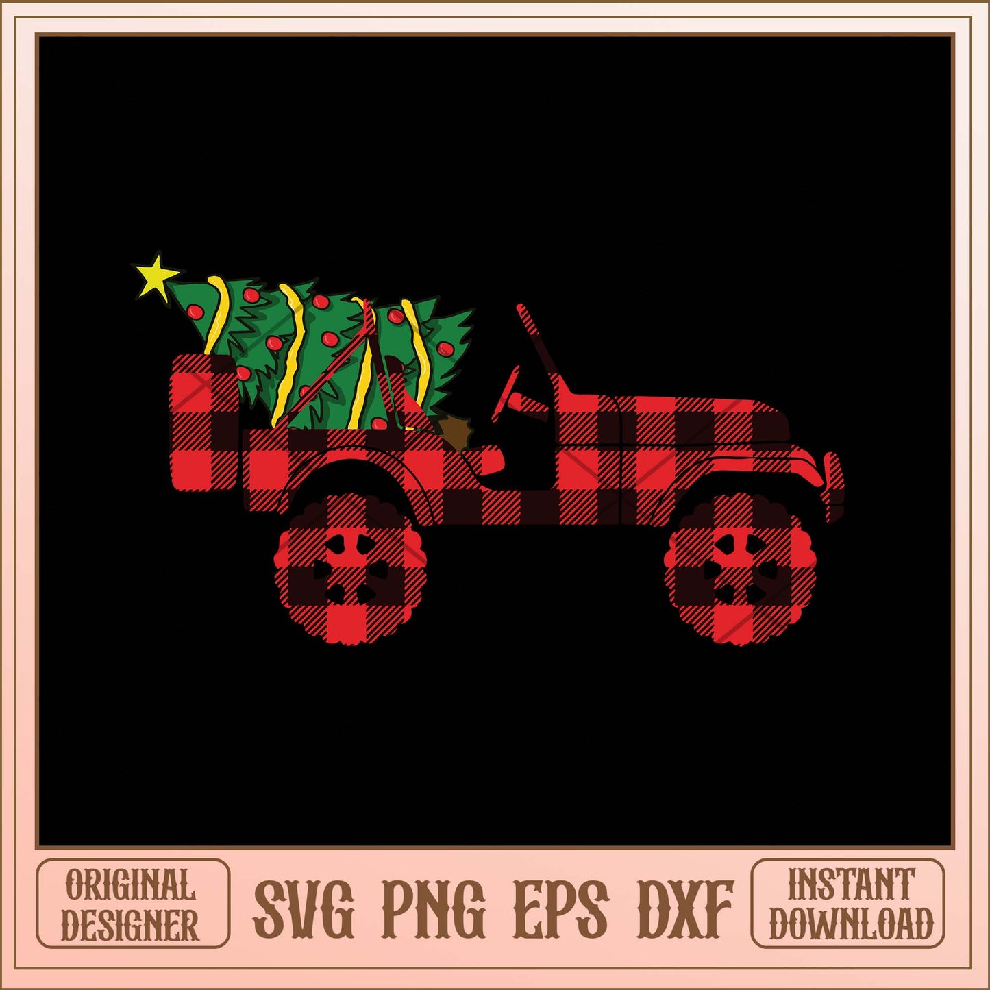 Christmas Tree jeep svg, Christmas Hallmarks car logo svg bundle