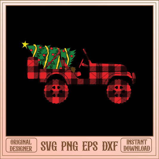 Christmas Tree jeep svg, Christmas Hallmarks car logo svg bundle