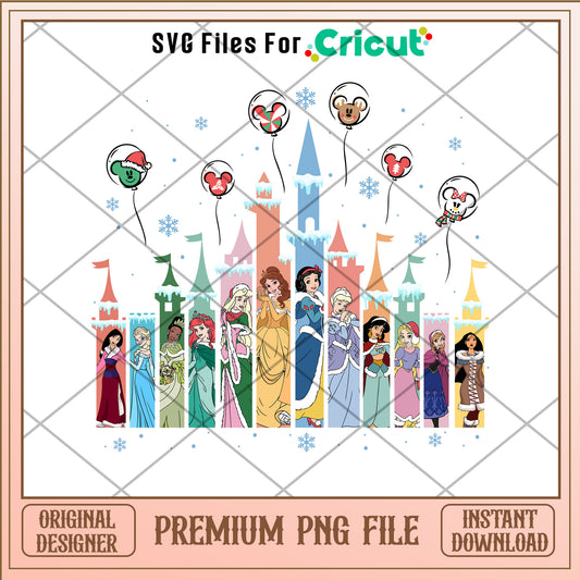 Christmas disney princess png, disney princess png, christmas png