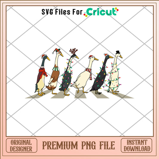 Christmas duck png, duck png, christmas vacation png