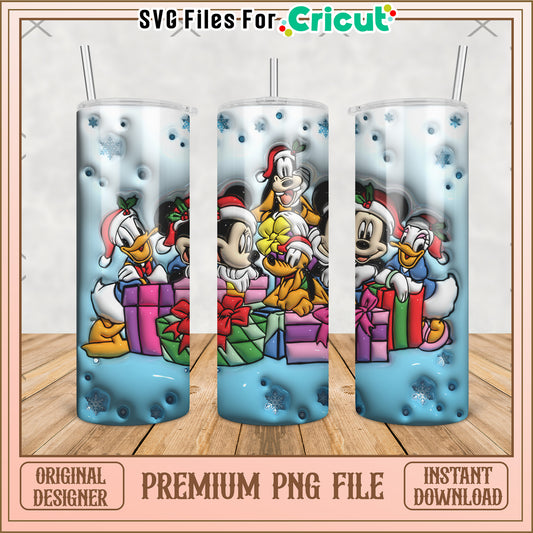 Christmas gifts tumbler png, disney cartoons png, disneyland png