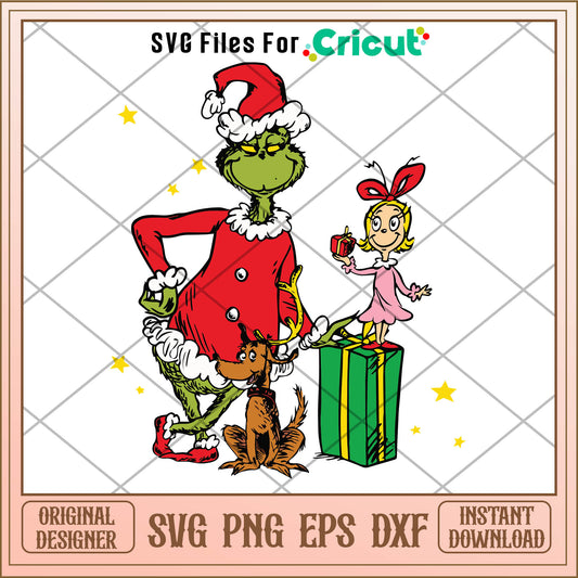 Christmas grinch max cindy lou who svg, cindy lou​ svg