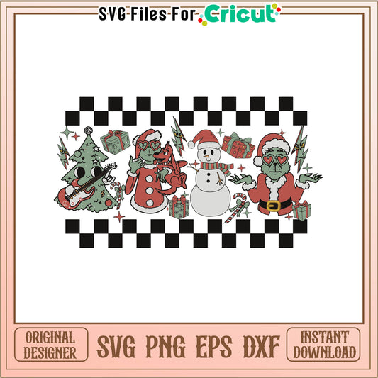 Christmas grinch santa snowman svg, grinch snowman​​ svg