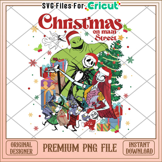 Christmas on main street png, disney halloween png,, halloween png
