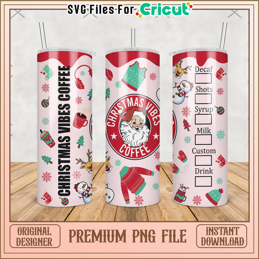 Christmas vibes coffee tumbler png, disney cartoon png, disneyland png
