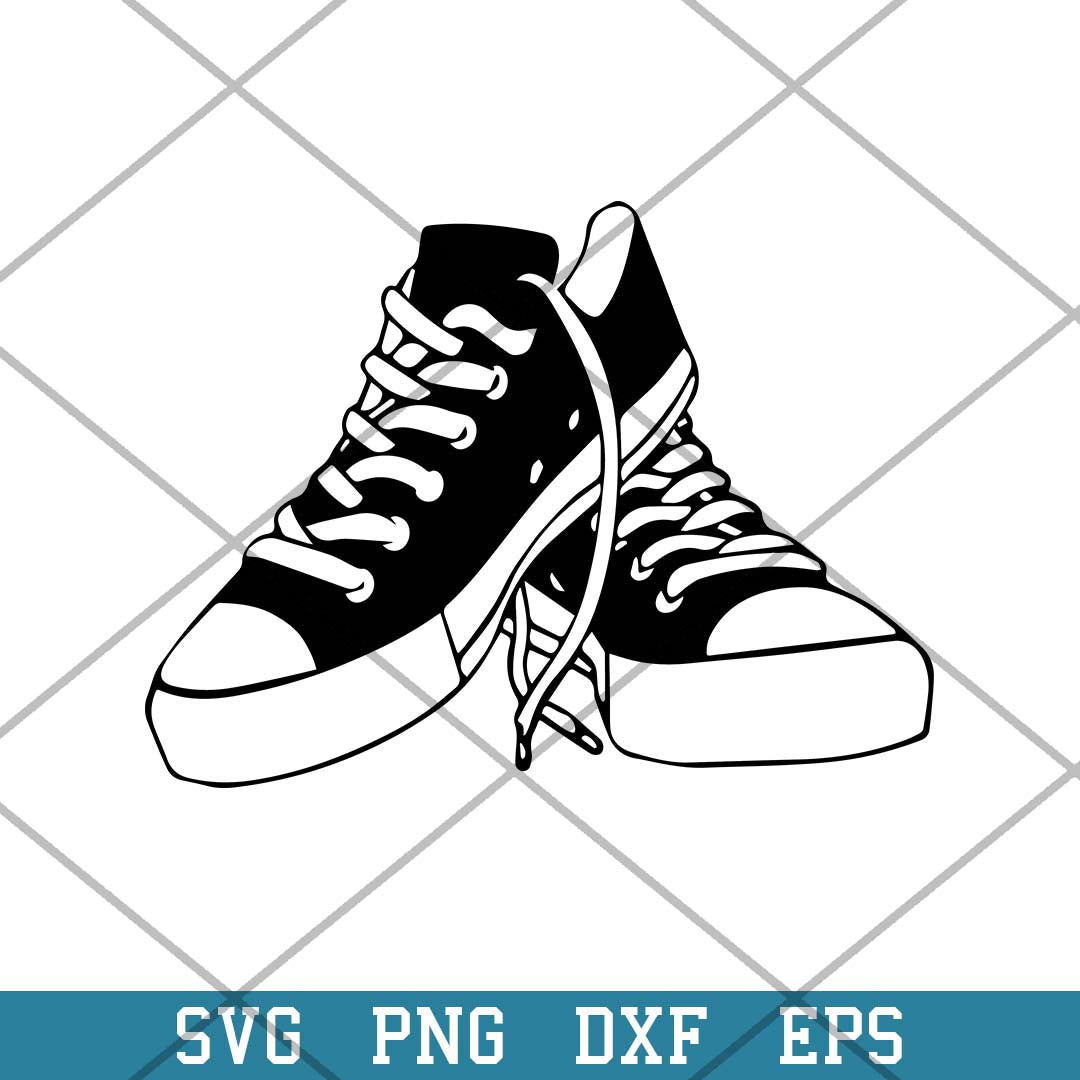 Chucks and Pearls Shoe Svg, Halloween Svg-Svgfilesforcricut