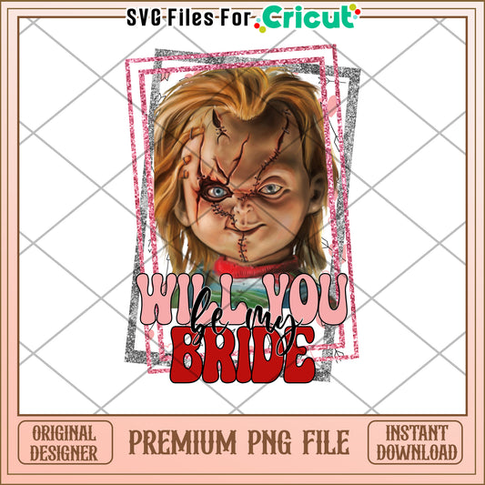 Chucky Bride PNG Sublimation Design