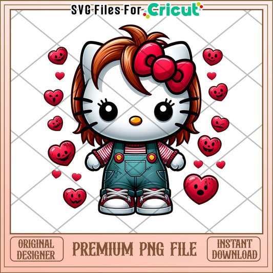 Chucky Hello Kitty PNG Sublimation