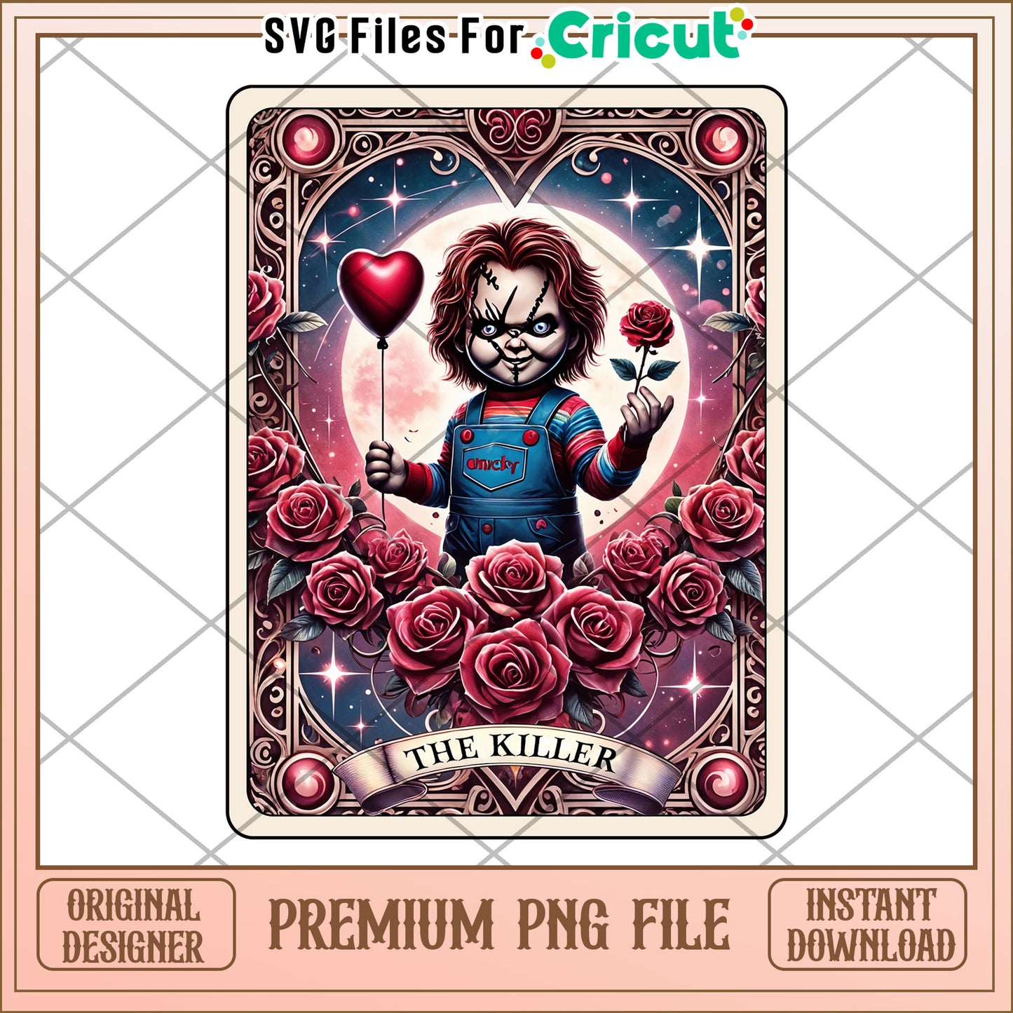 Chucky Killer PNG Cricut Premium File