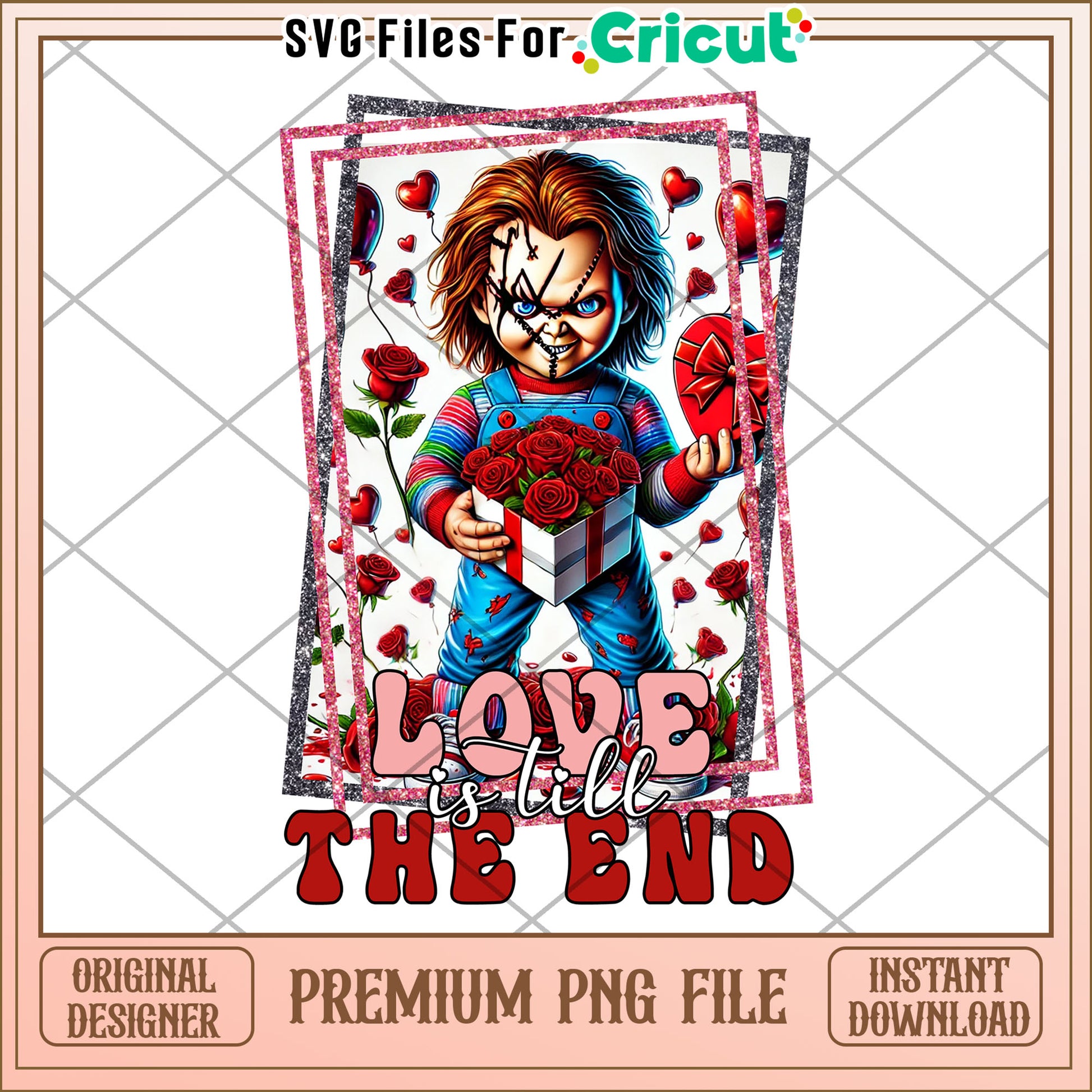 Chucky Love is Till the End Premium PNG Design