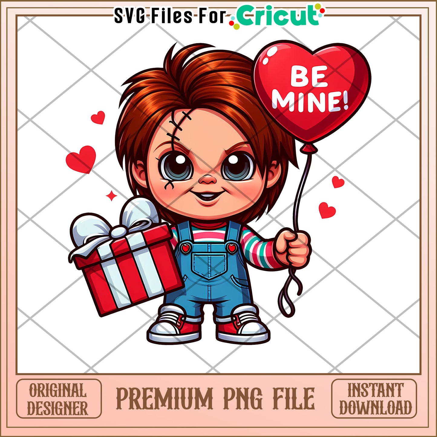 Chucky Valentine PNG Be Mine! Instant Download