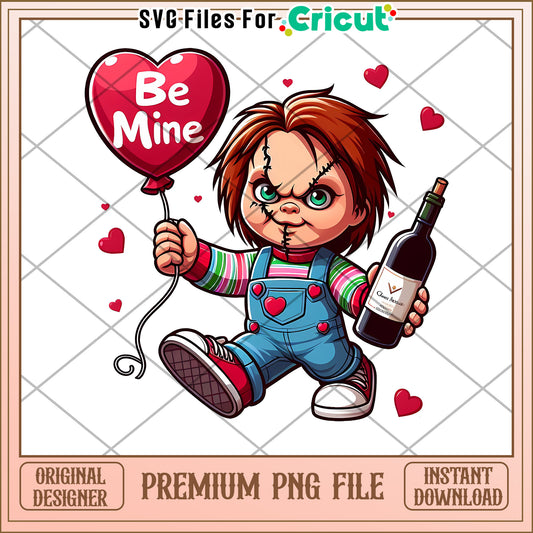 Chucky Valentine PNG Sublimation Design