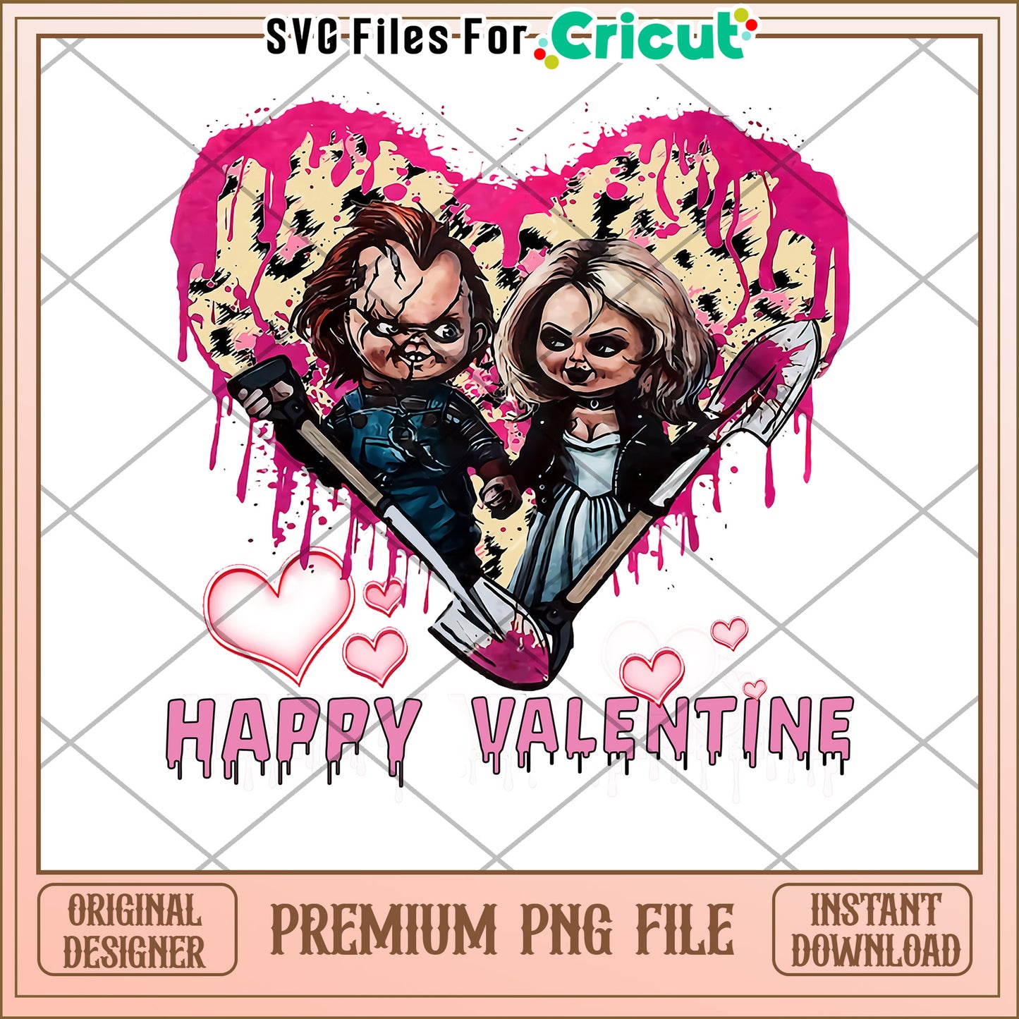 Chucky Valentines Day PNG Sublimation