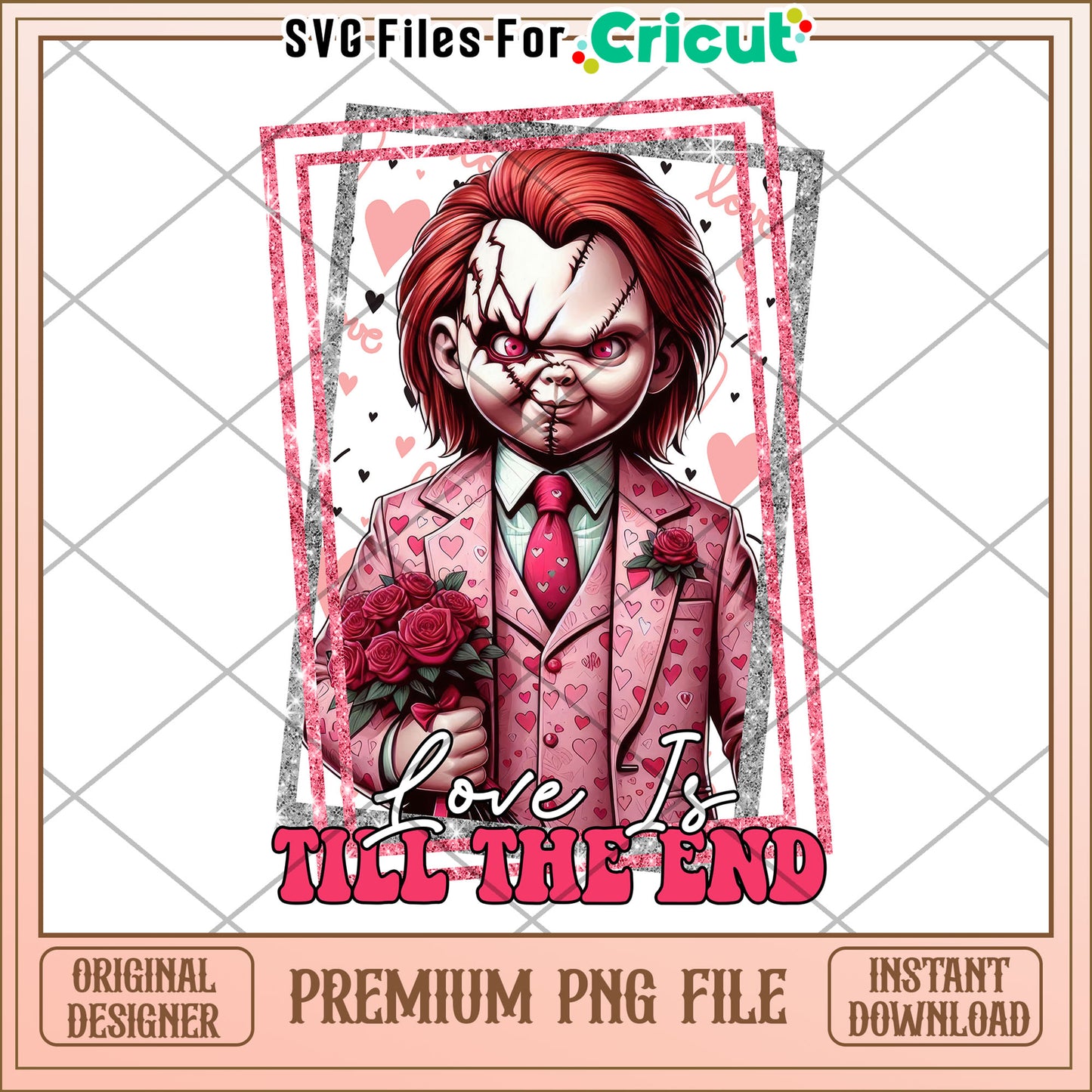 Chucky Valentines Day PNG Sublimation