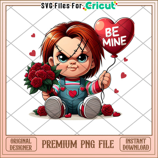 Chucky Valentines PNG Be Mine Design