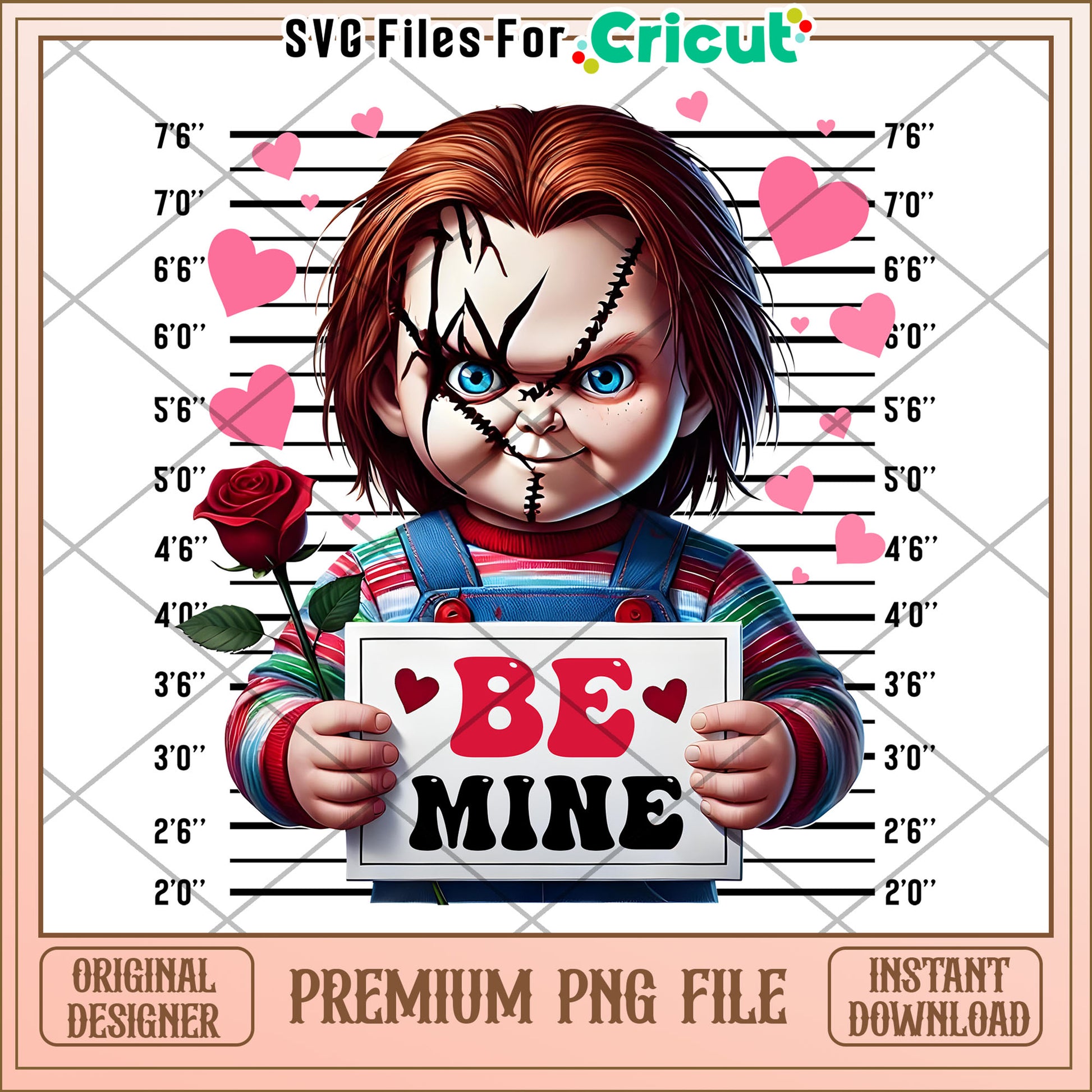 Chucky Valentines PNG Be Mine Mug Design