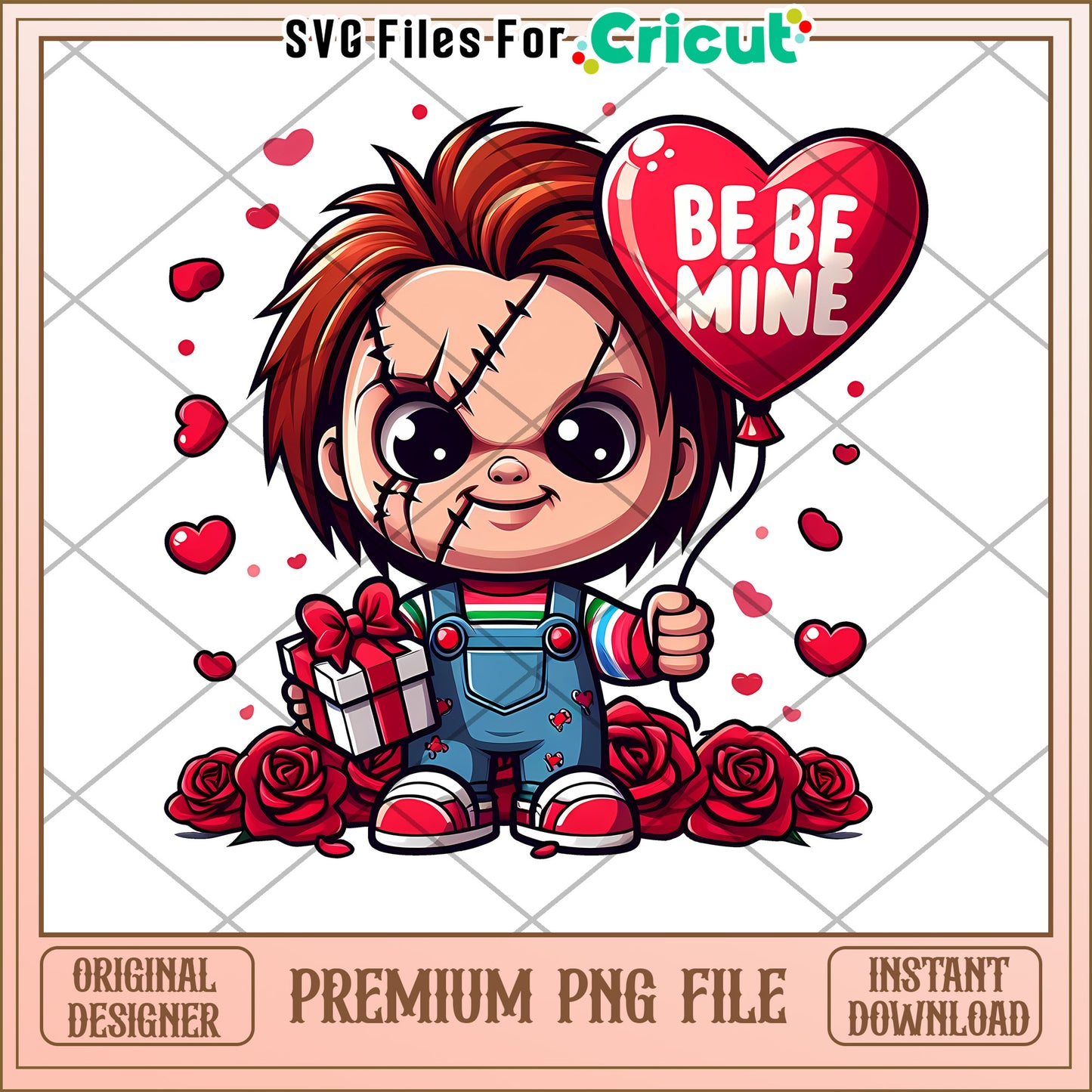 Chucky Valentines PNG Cricut Design