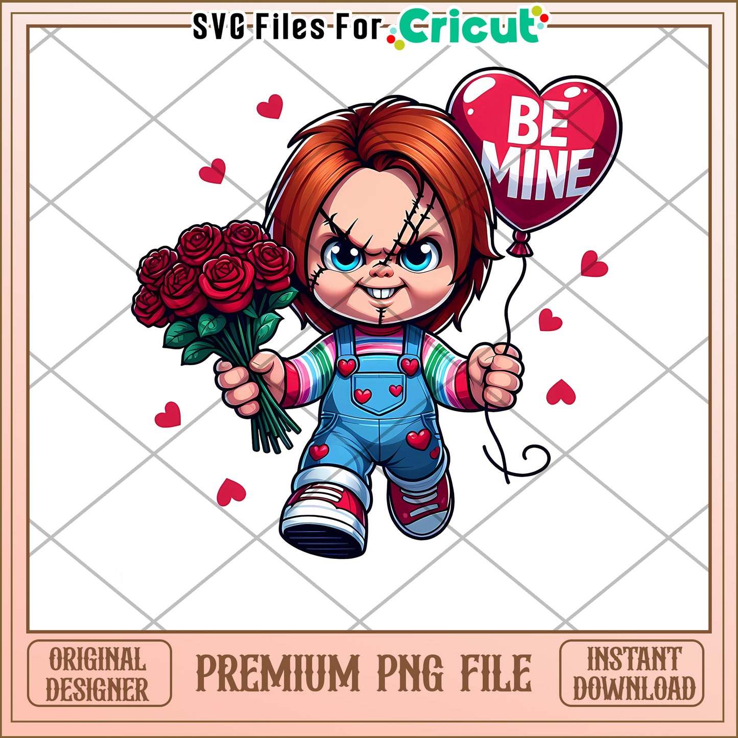 Chucky Valentines PNG  Instant Download