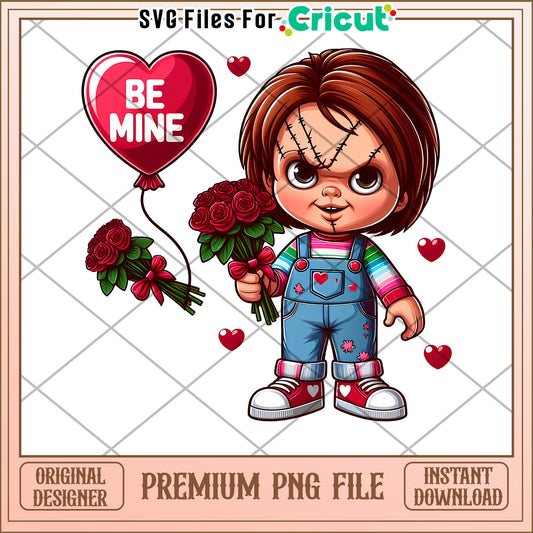 Chucky Valentines PNG, Instant Download