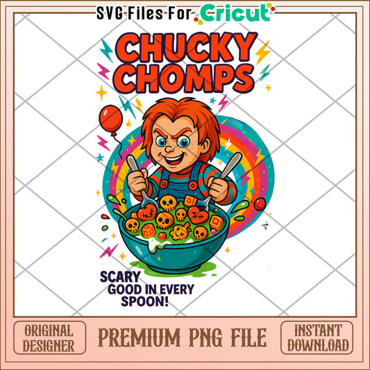 Chucky chomps design png, trick or treat png, halloween wallpaper​ png
