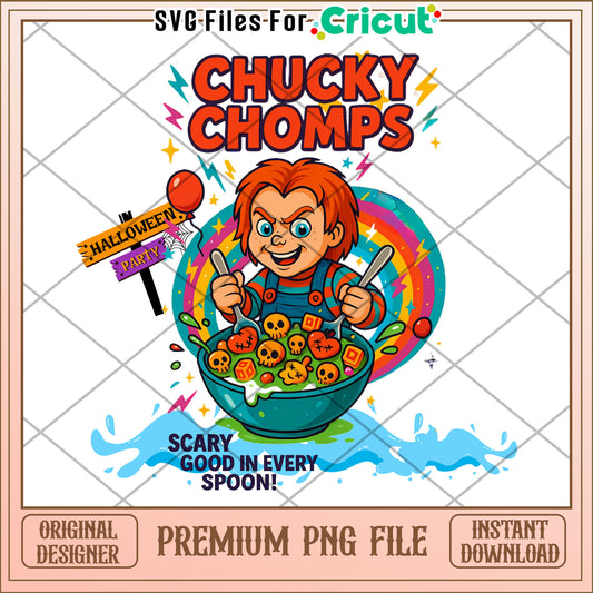 Chucky chomps png, trick or treat png, halloween wallpaper​ png
