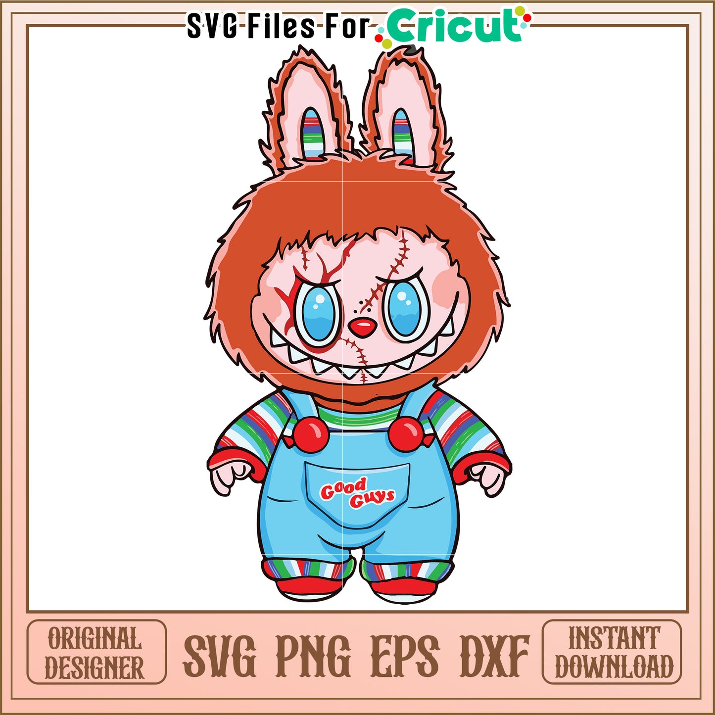 Chucky labubu svg, halloween candy svg, trick or treat svg