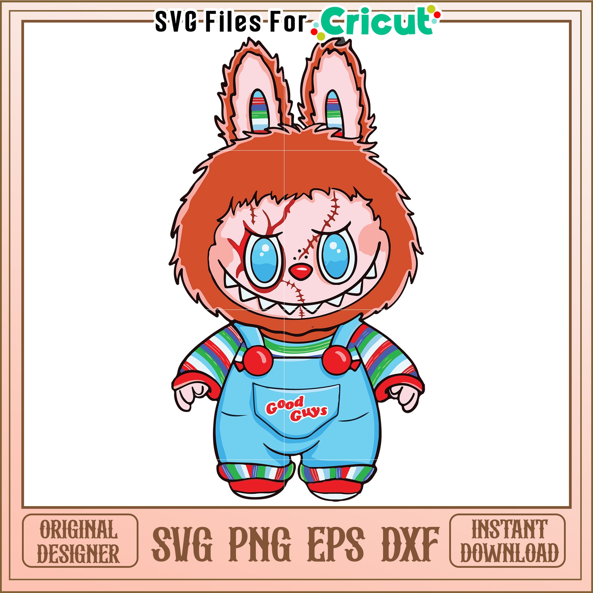 Chucky labubu svg, halloween candy svg, trick or treat svg