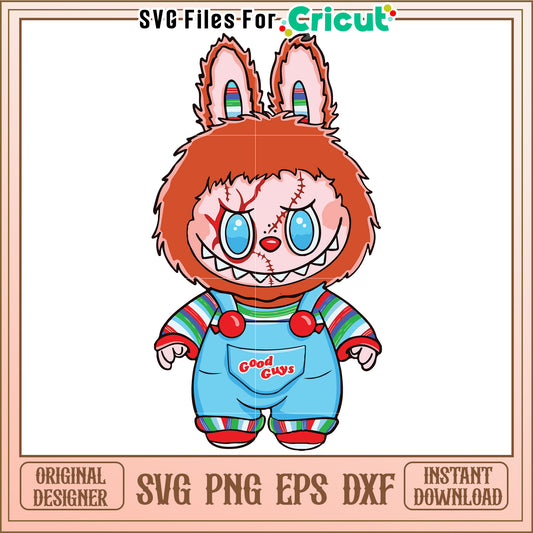 Chucky labubu svg, halloween candy svg, trick or treat svg