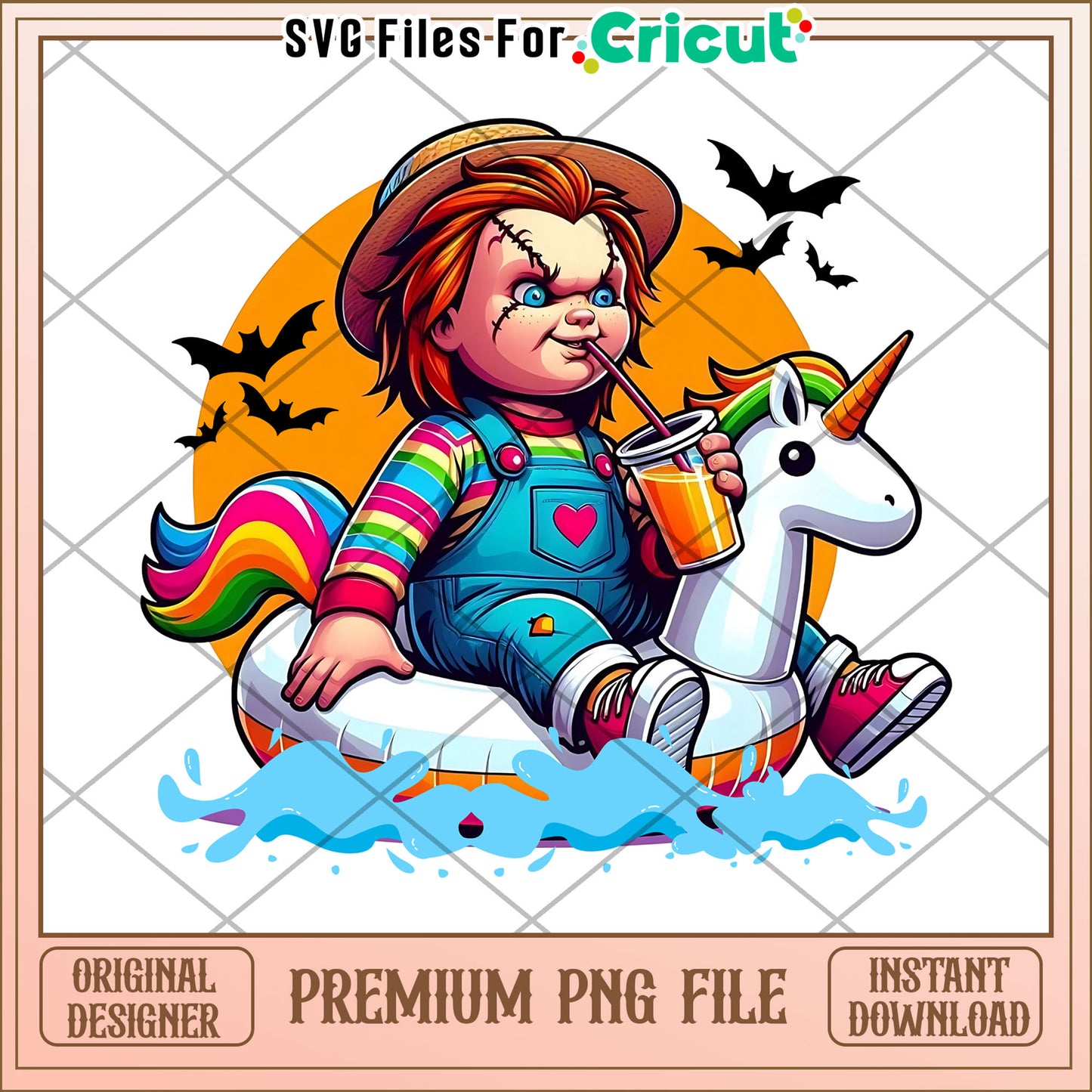 Chucky summer png, halloween decorations​ png, halloween ends​ png