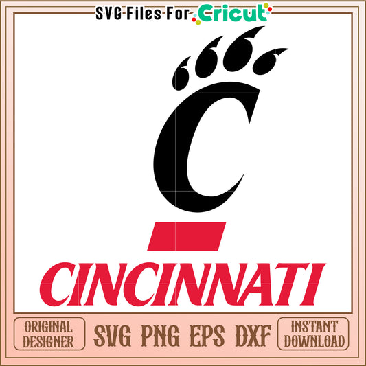 Cincinnati Bearcats SVG Design for Cricut, Perfect for Sports Projects