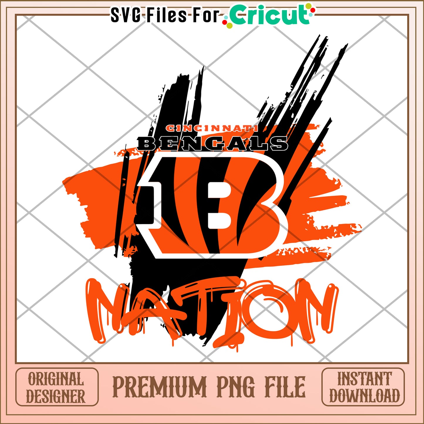 Cincinnati Bengals Nation shirt design, perfect for fans and crafters