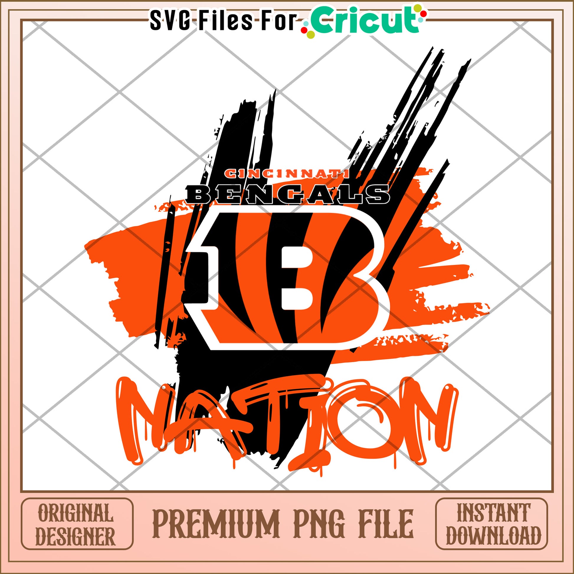 Cincinnati Bengals Nation shirt design, perfect for fans and crafters