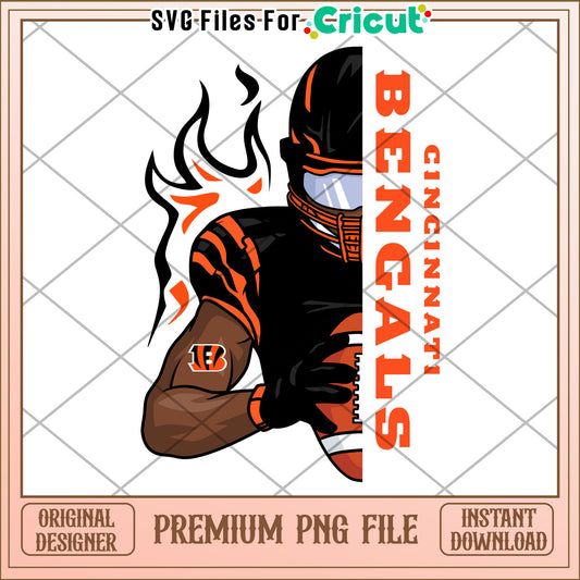 Cincinnati Bengals PNG File, Instant Download for Cricut Projects