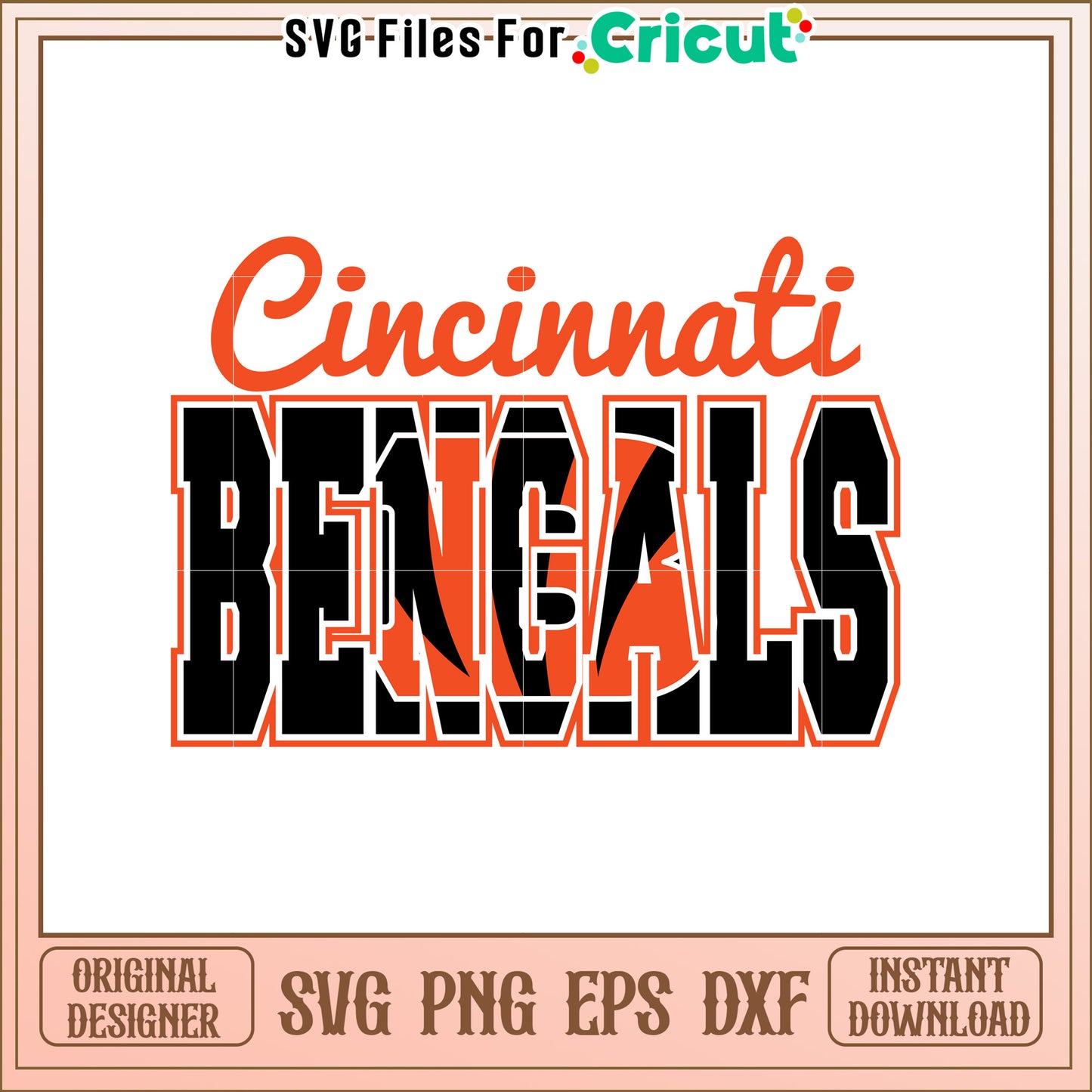 Cincinnati Bengals SVG Design for Fans and Crafters