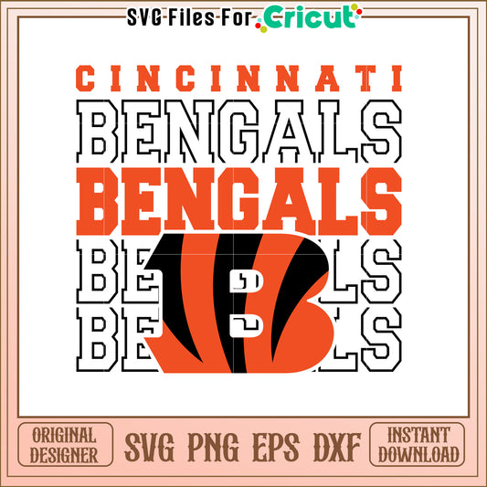 Cincinnati Bengals SVG Design for Fans and Crafts
