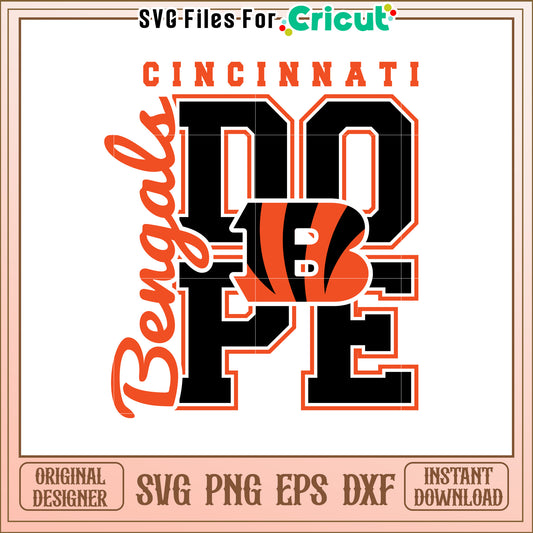 Cincinnati Bengals Vintage SVG Design for Fans