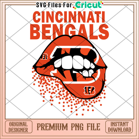 Cincinnati Bengals design for Cricut, premium PNG file download