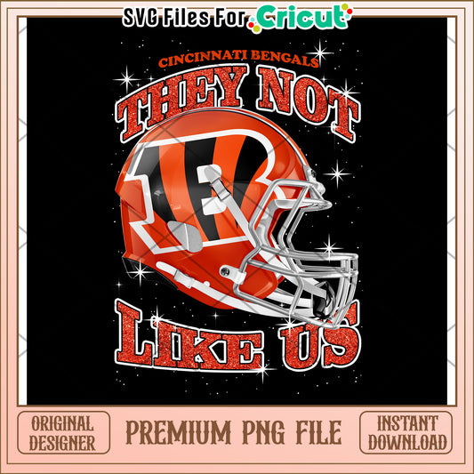 Cincinnati Bengals helmet design, premium PNG for instant use